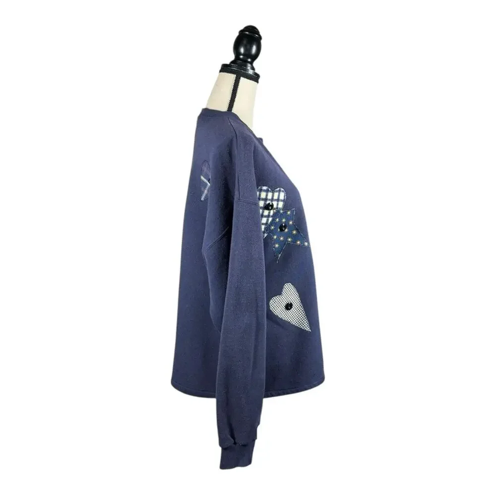Vintage 90’s Lee Heart Patch Sweatshirt Cardigan